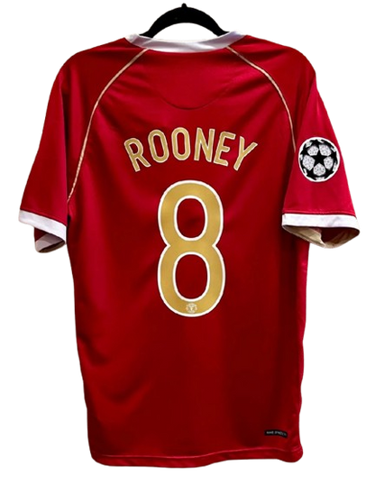 Manchester United 2006/07 Home Shirt – Wayne Rooney #8 – UCL Edition – Short Sleeve