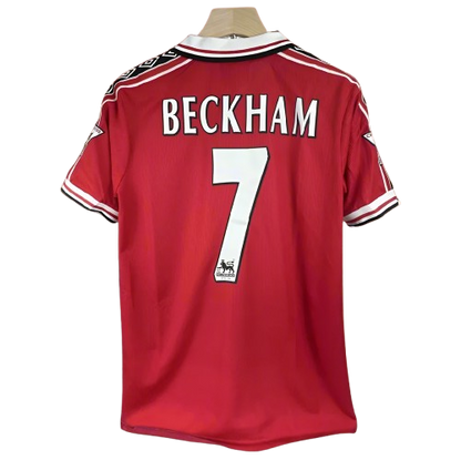 David Beckham #7 Manchester United 1998/99 Retro Remake Shirt