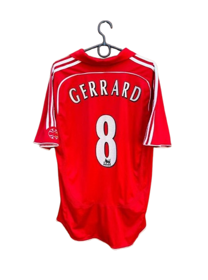 LIVERPOOL 2006/2007 HOME FOOTBALL SHIRT #8 GERRARD