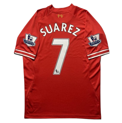 Liverpool 2013/14 Home  – Luis Suárez #7  Warrior Era Retro Shirt